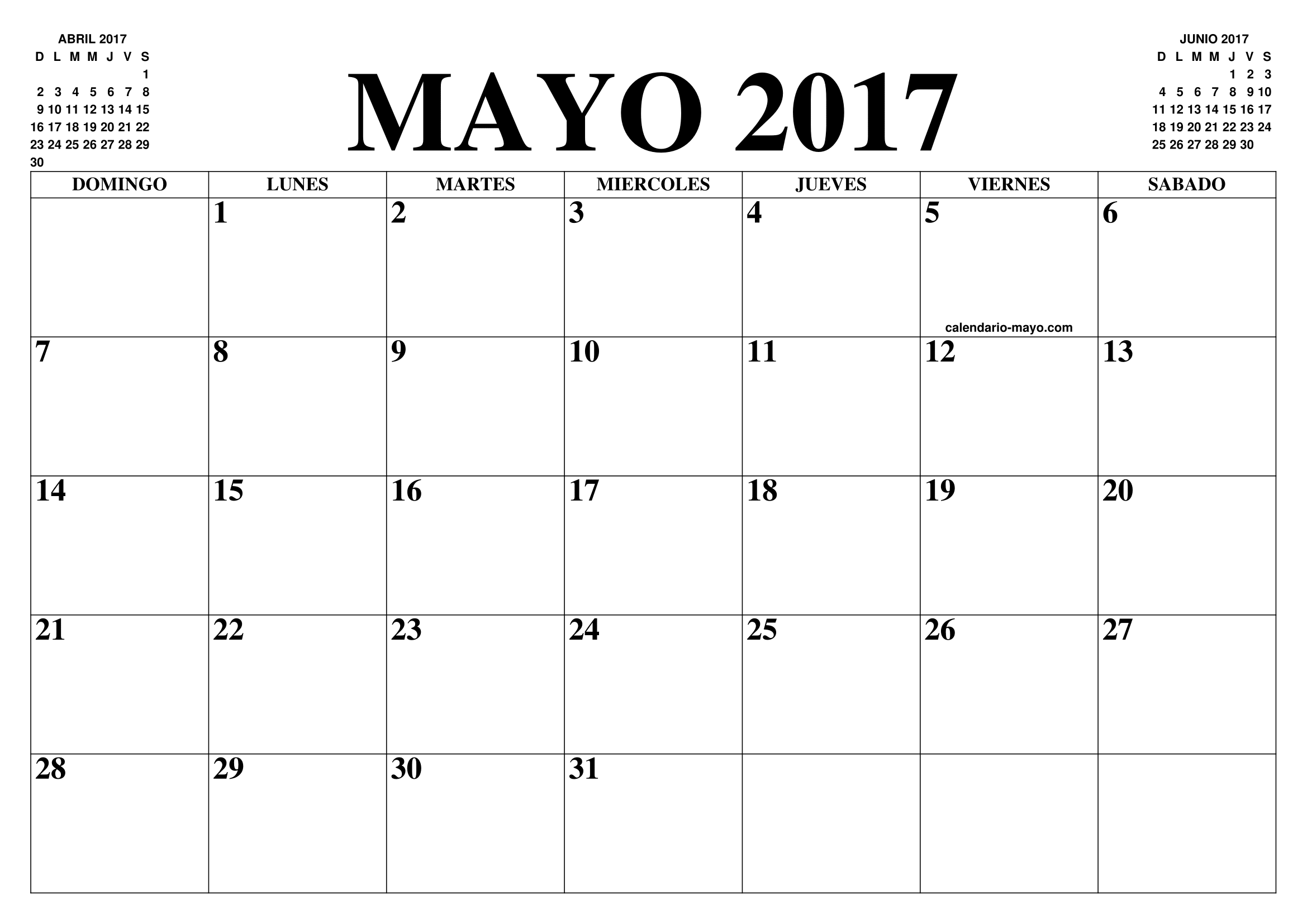 Calendario Mayo 2017 El Calendario Mayo Para Imprimir Gratis Mes Y Ano Agenda 4897